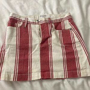 Frame Denim strip skirt